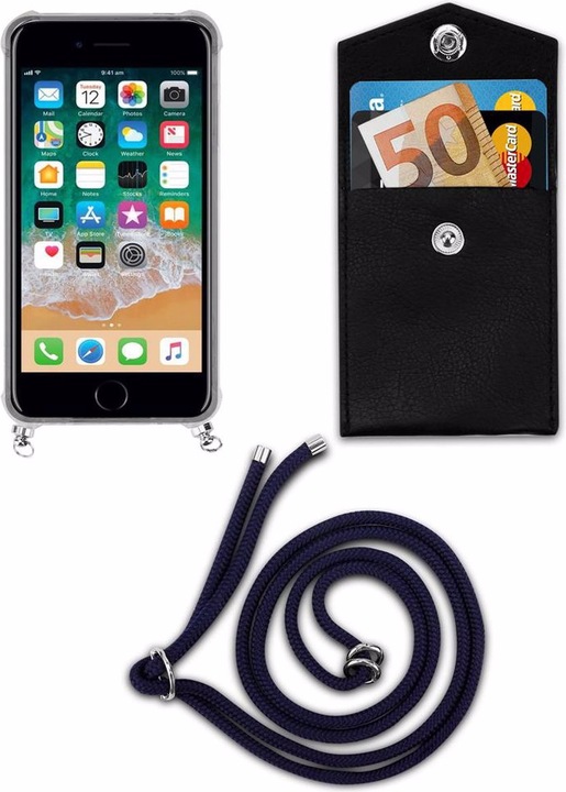 Produktbild Cadorabo TPU Handy Kette SILBER Cover