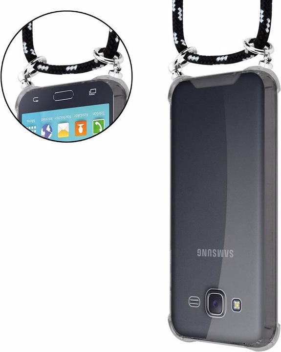 Produktbild Cadorabo TPU Handy Kette SILBER Cover