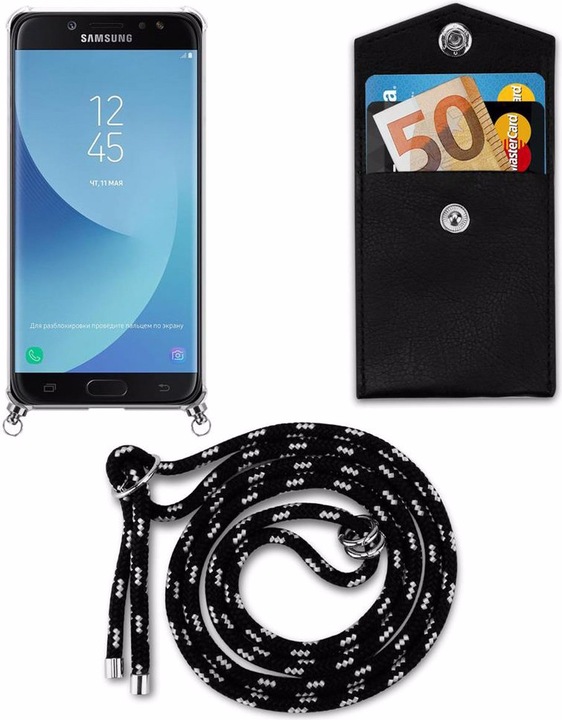 Produktbild Cadorabo TPU Handy Kette SILBER Cover