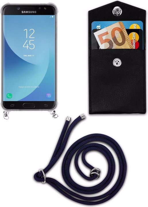 Produktbild Cadorabo TPU Handy Kette SILBER Cover