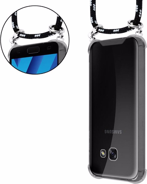 Produktbild Cadorabo TPU Handy Kette SILBER Cover