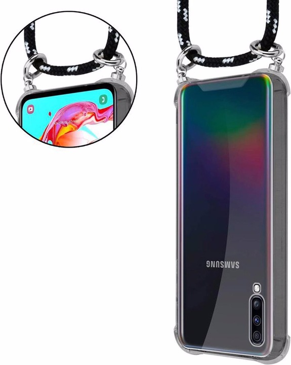 Produktbild Cadorabo TPU Handy Kette SILBER Cover