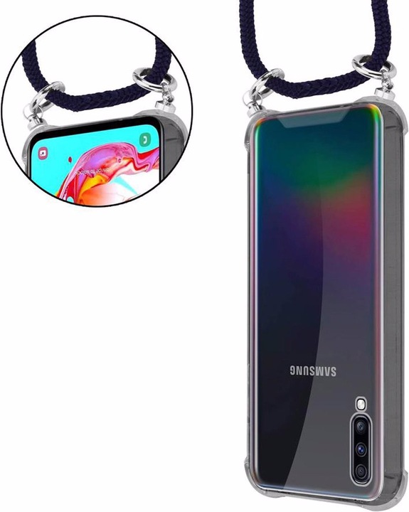 Produktbild Cadorabo TPU Handy Kette SILBER Cover