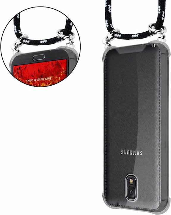 Produktbild Cadorabo TPU Handy Kette SILBER Cover