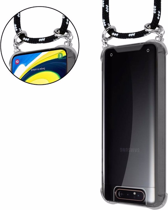 Produktbild Cadorabo TPU Handy Kette SILBER Cover