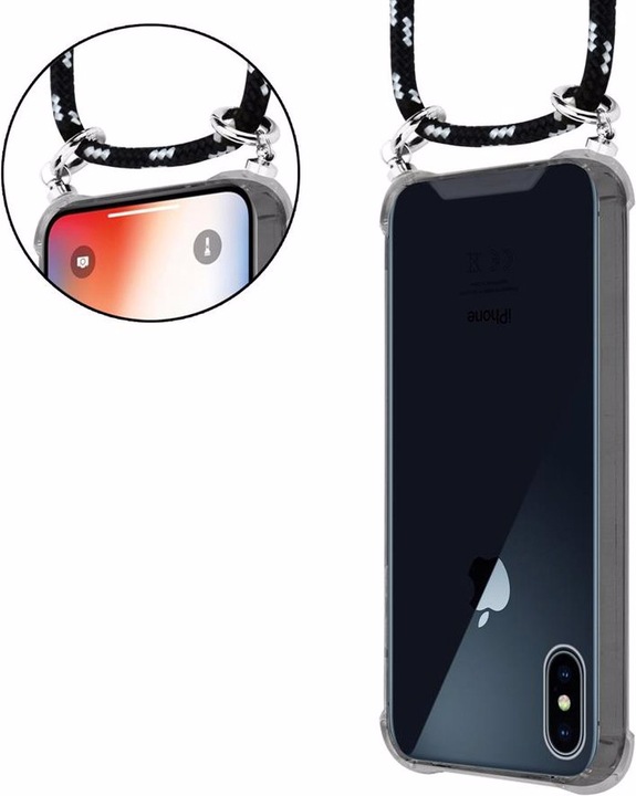 Produktbild Cadorabo TPU Handy Kette SILBER Cover