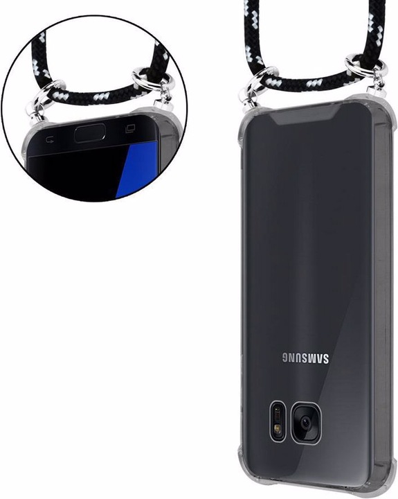Produktbild Cadorabo TPU Handy Kette SILBER Cover