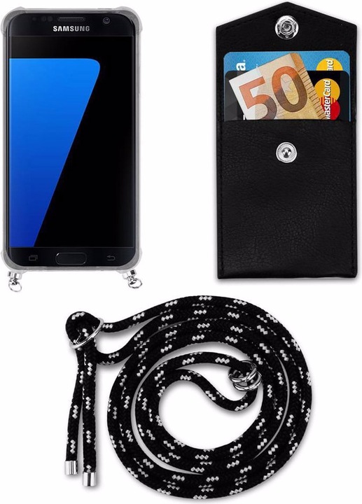 Produktbild Cadorabo TPU Handy Kette SILBER Cover