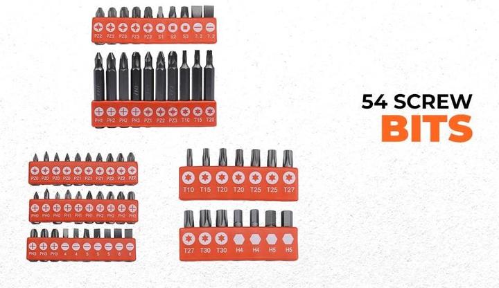 Actual product image Black & Decker Drill bits & screwdriver bits set,109 pieces (1.5 mm, 10 mm, 2 mm, 2.5 mm, 3 mm, 3.5 mm, 4 mm, 4.5 mm, 5 mm, 5.5 mm, 6 mm, 6.5 mm, 7 mm, 7.5 mm, 8 mm)
