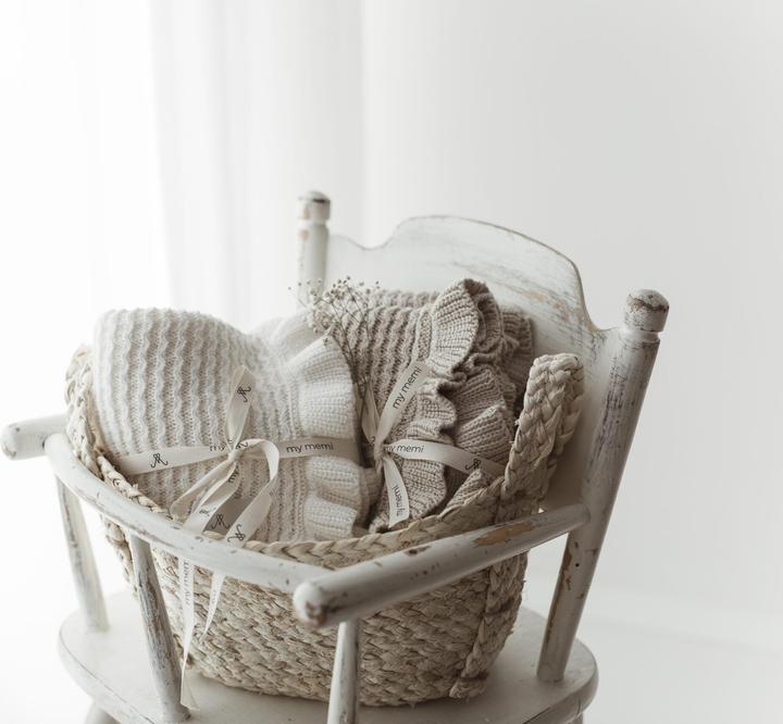 Immagine prodotto My memi Coperta in bambù Frill | Crema