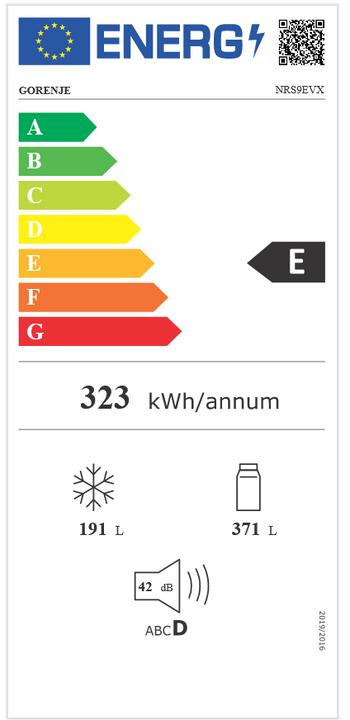 Energy Label Gorenje Nrs9evx (562 l)