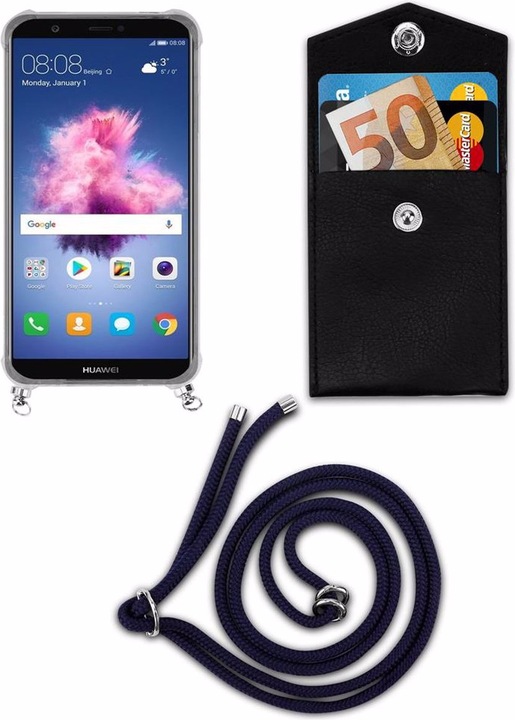 Produktbild Cadorabo TPU Handy Kette SILBER Cover