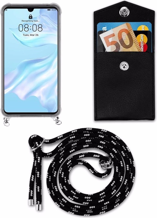 Produktbild Cadorabo TPU Handy Kette SILBER Cover