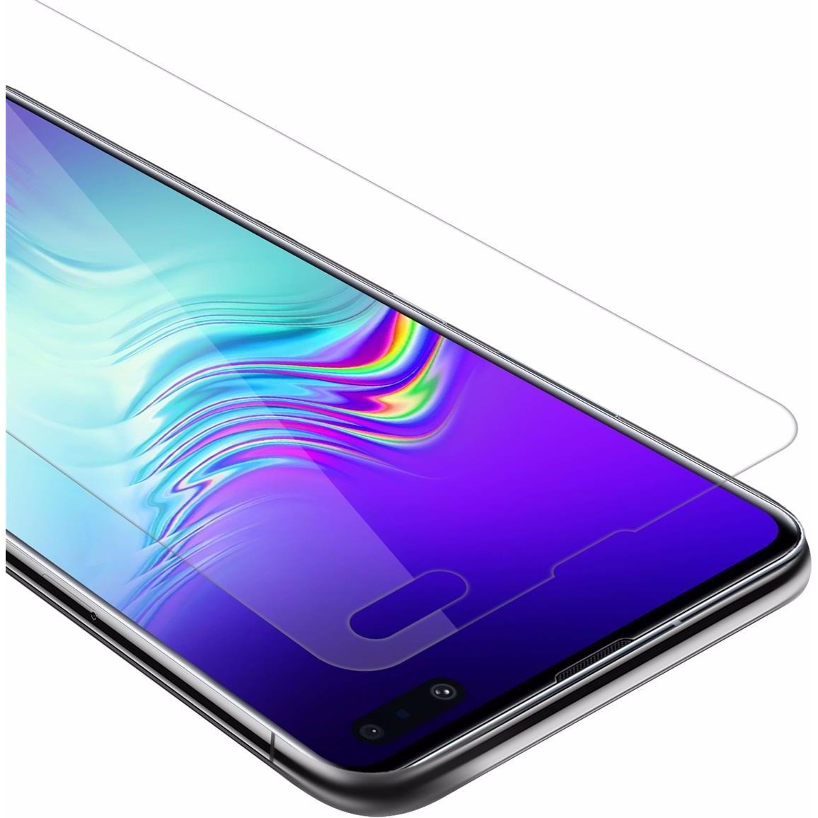 Cadorabo Displayschutzglas (1 Stück, Samsung Galaxy S10 5G), Smartphone Schutzfolie, Transparent
