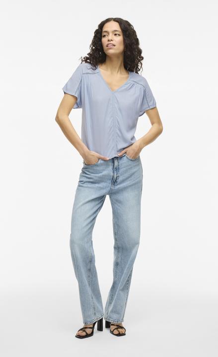 Produktbild Vila V-Ausschnitt Oberteil mit kurzen Ärmeln (34)