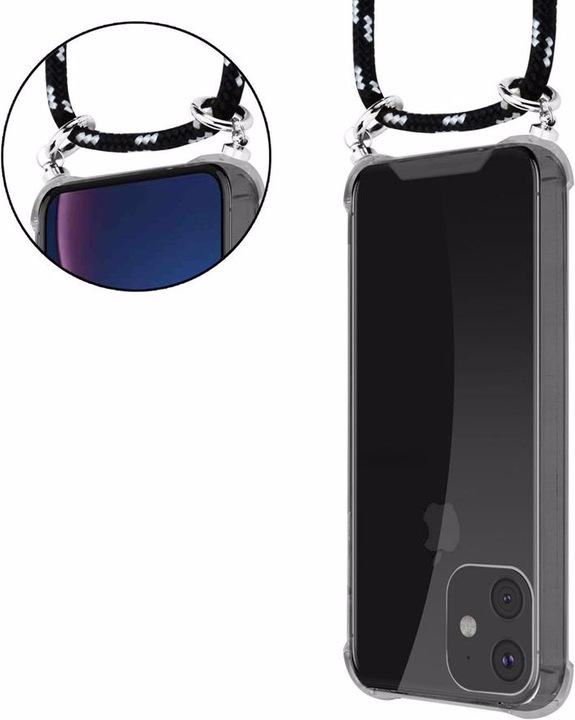 Produktbild Cadorabo TPU Handy Kette SILBER Cover
