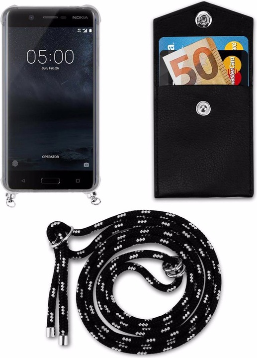 Produktbild Cadorabo TPU Handy Kette SILBER Cover