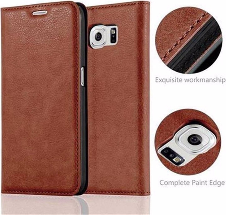 Actual product image Cadorabo Book Invisible Magnet Cover (Samsung Galaxy S6)