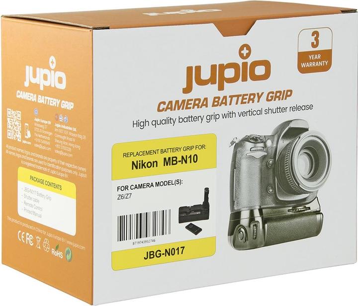 Image du produit Jupio Poignée pour Nikon Z5/Z6/Z7 (MB-N10) (Poignée d'alimentation)