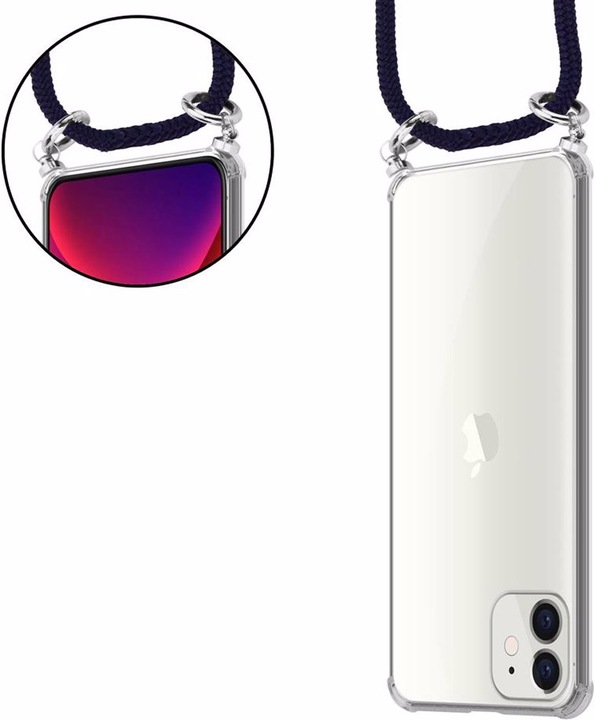 Produktbild Cadorabo TPU Handy Kette SILBER Cover