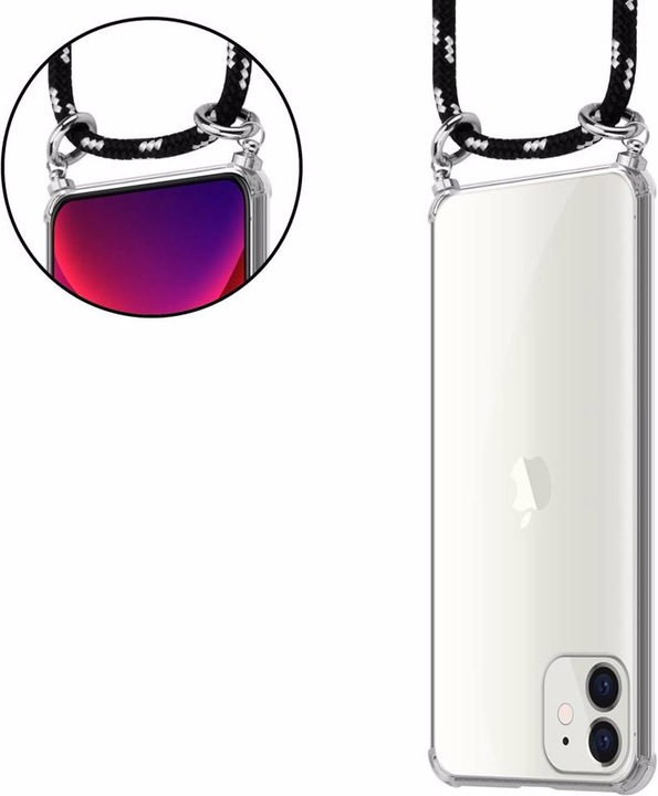 Produktbild Cadorabo TPU Handy Kette SILBER Cover