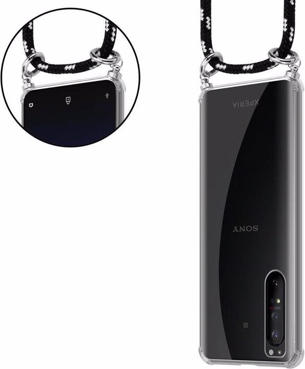 Produktbild Cadorabo TPU Handy Kette SILBER Cover