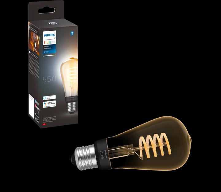 Produktbild Philips Hue Philips E27 Edison (E27, 7 W, 550 lm, 1 x, G)