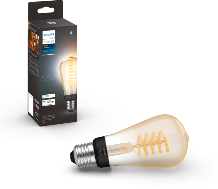 Actual product image Philips Hue ST64 (E27, 7 W, 550 lm, 1 x, G)