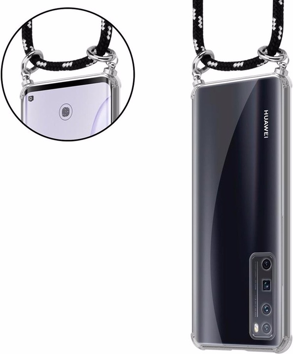 Produktbild Cadorabo TPU Handy Kette SILBER Cover