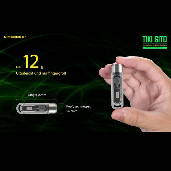 Produktbild Nitecore TIKI GITD - Glow in the dark (5.50 cm, 300 lm)