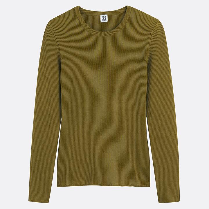 Produktbild La Redoute Collections Feinstrickpullunder mit rundem Ausschnitt (L)