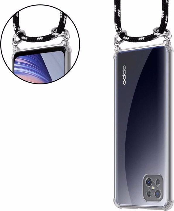 Produktbild Cadorabo TPU Handy Kette SILBER Cover