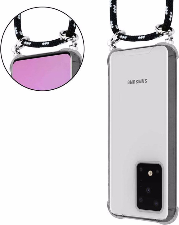 Produktbild Cadorabo TPU Handy Kette SILBER Cover