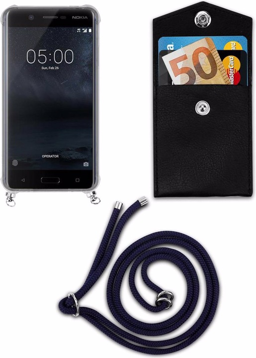 Produktbild Cadorabo TPU Handy Kette SILBER Cover