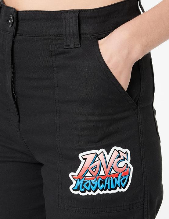 Produktbild Love Moschino Cargo-Hose mit Graffiti-Patch (48)