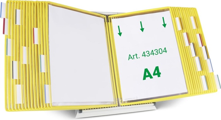 Actual product image Tarifold Display board system 434304 DIN A4 yellow with 30 display boards