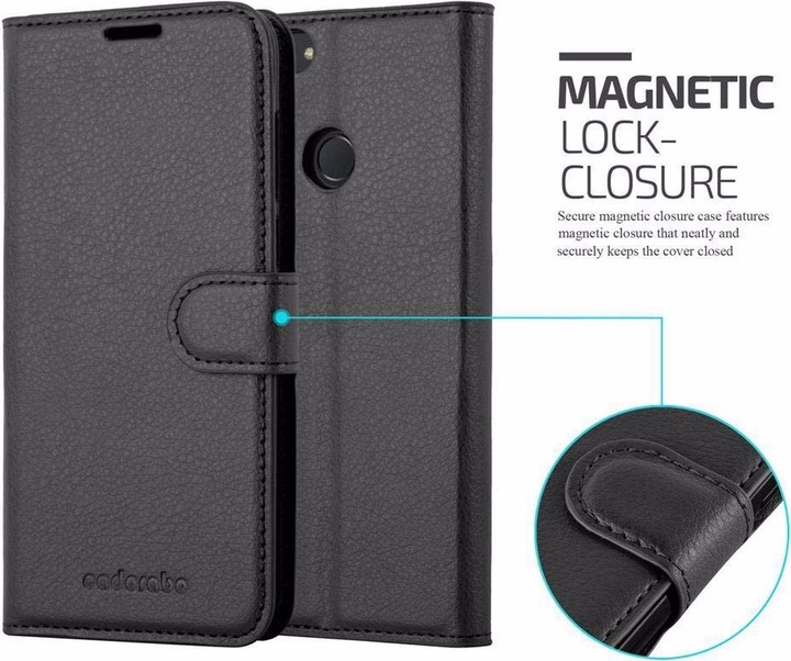 Produktbild Cadorabo Book mit Standfunktion Cover (Huawei P Smart (2018), Huawei Enjoy 7S)