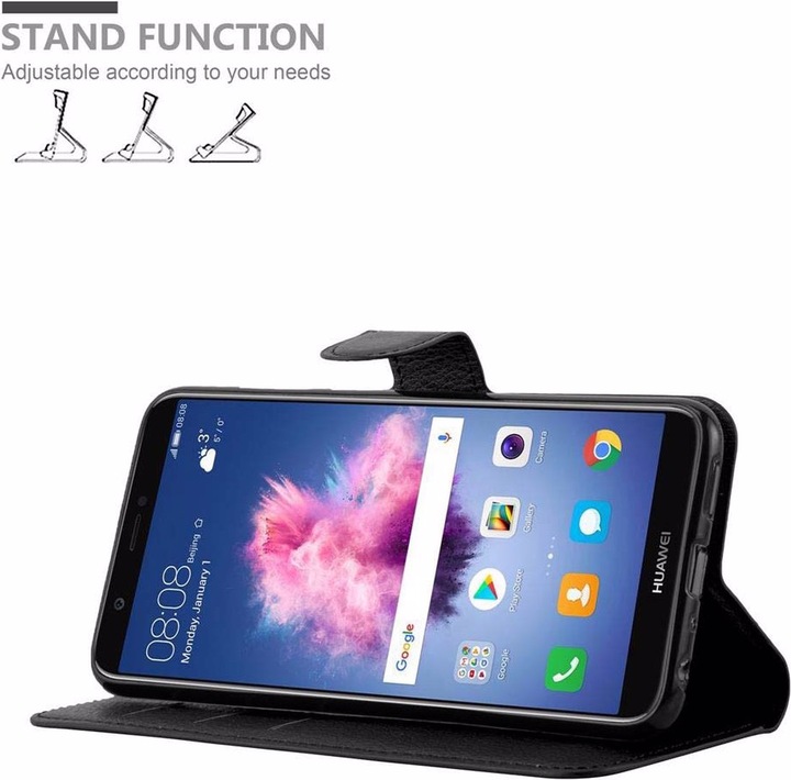 Produktbild Cadorabo Book mit Standfunktion Cover (Huawei P Smart (2018), Huawei Enjoy 7S)