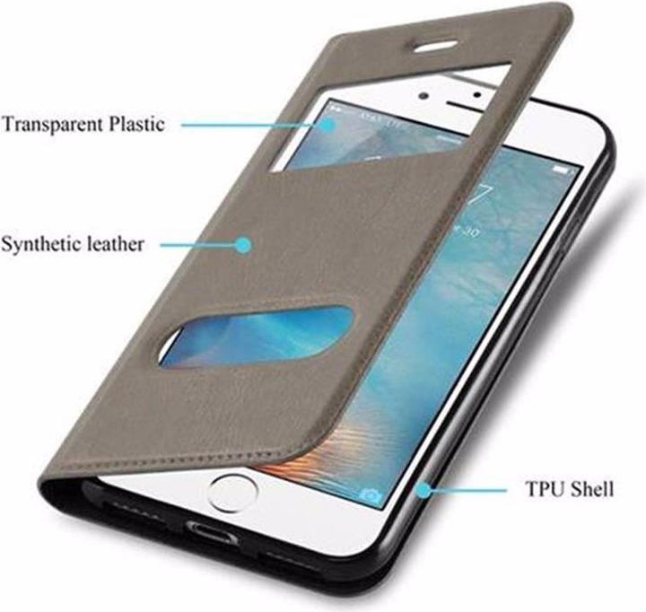 Produktbild Cadorabo Book mit View Doppelfenster Cover (Apple iPhone SE (2nd Gen), Apple iPhone 7)