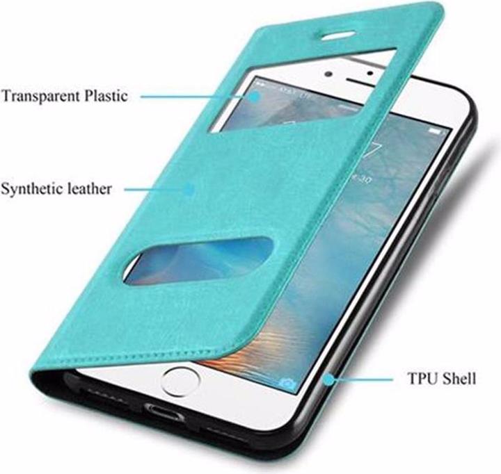 Actual product image Cadorabo Book with View double window cover (Apple iPhone 7, Apple iPhone 8, Apple iPhone SE (2nd Gen), Apple iPhone SE (3rd Gen))