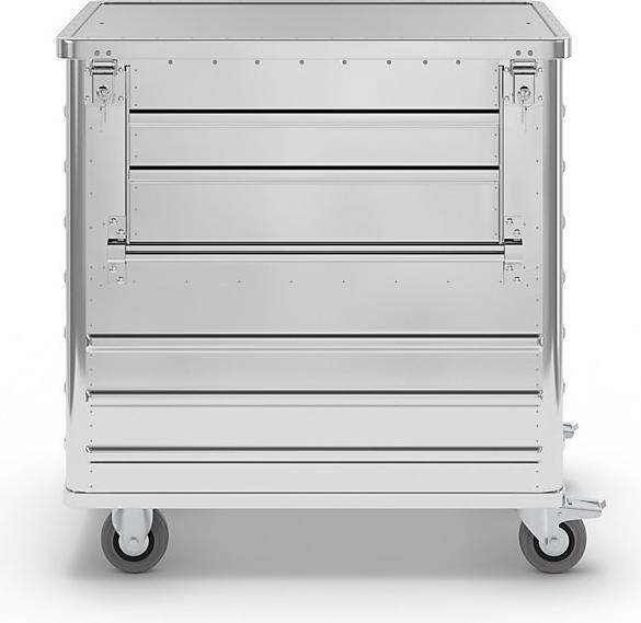 Produktbild Gmöhling Alu-Kastenwagen, abklappbare Seitenwand (250 kg)