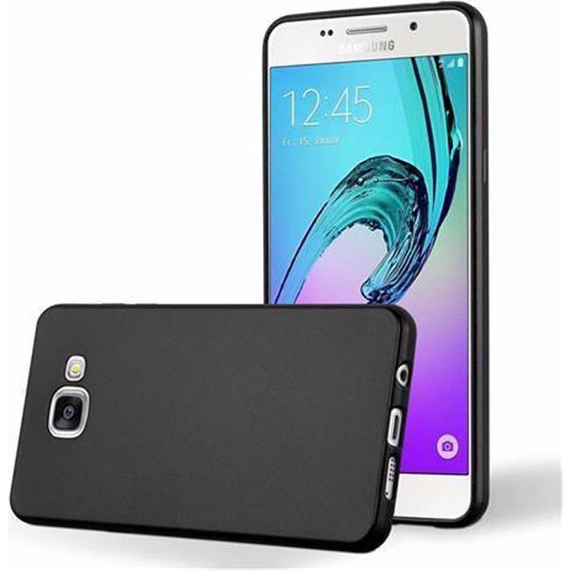 Thumbnail - Cadorabo TPU Matt Metallic Cover (Samsung Galaxy A3 (2016)), Smartphone Hülle, Schwarz