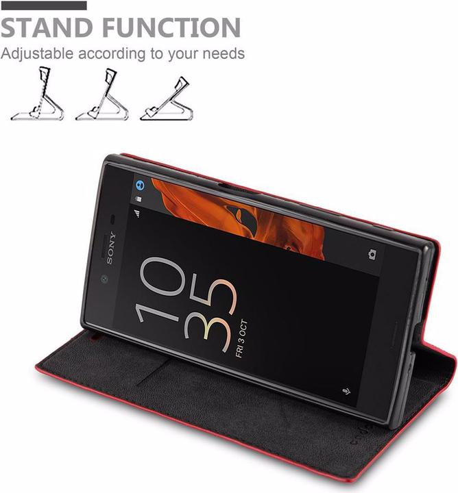 Actual product image Cadorabo Book Invisible Magnet Cover (Sony Xperia XZ)
