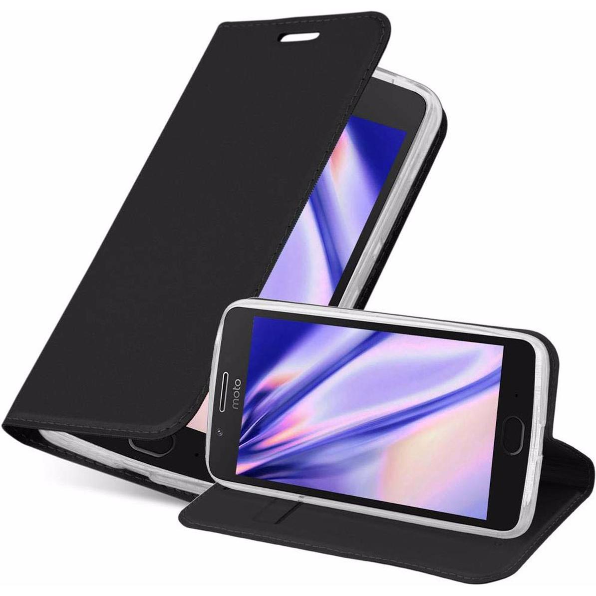 Thumbnail - Cadorabo Book Classy Style Cover (Motorola Moto G5), Smartphone Hülle, Schwarz