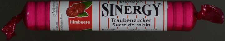 Actual product image Sinergy Dextrose roll raspberry (40 g)