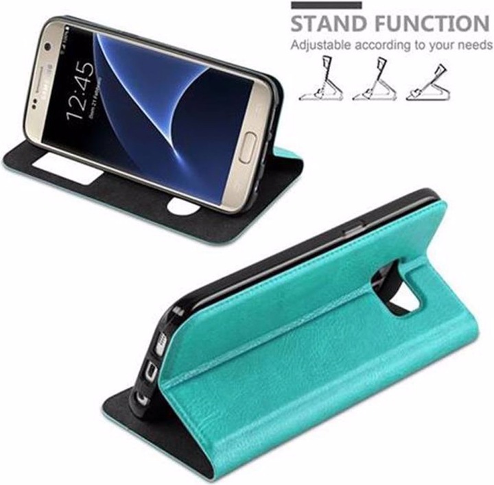 Produktbild Cadorabo Book mit View Doppelfenster Cover (Samsung Galaxy S7)