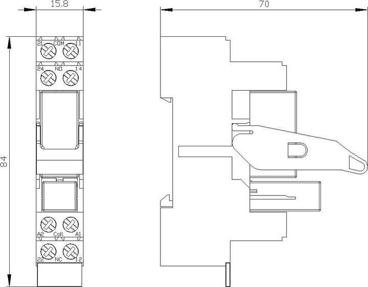 Produktbild Siemens RELAY, PLUG IN, COMPACT, 2 CO,LED,230VAC
