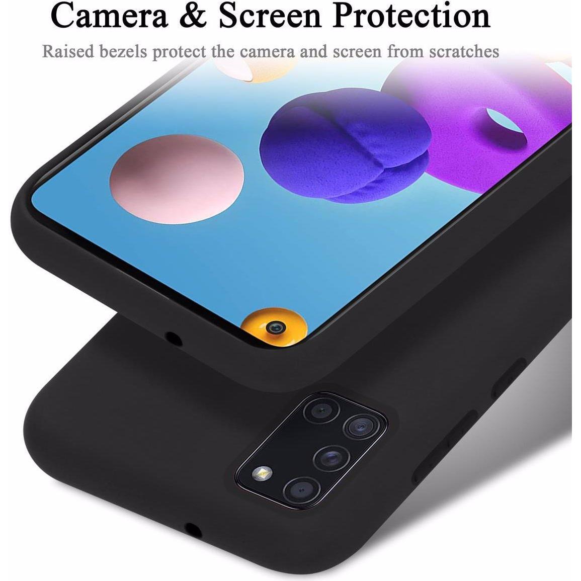 Thumbnail - Cadorabo TPU Liquid Silicone Case Cover (Samsung Galaxy A21s), Smartphone Hülle, Schwarz
