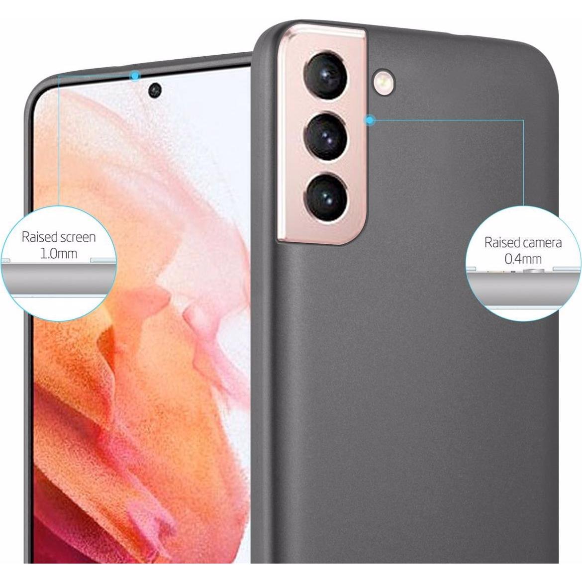 Thumbnail - Cadorabo TPU Matt Metallic Cover (Samsung Galaxy S21 5G), Smartphone Hülle, Grau