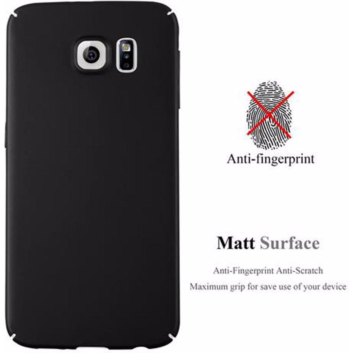 Thumbnail - Cadorabo Hard Cover Matt Metall Cover (Samsung Galaxy S6), Smartphone Hülle, Schwarz